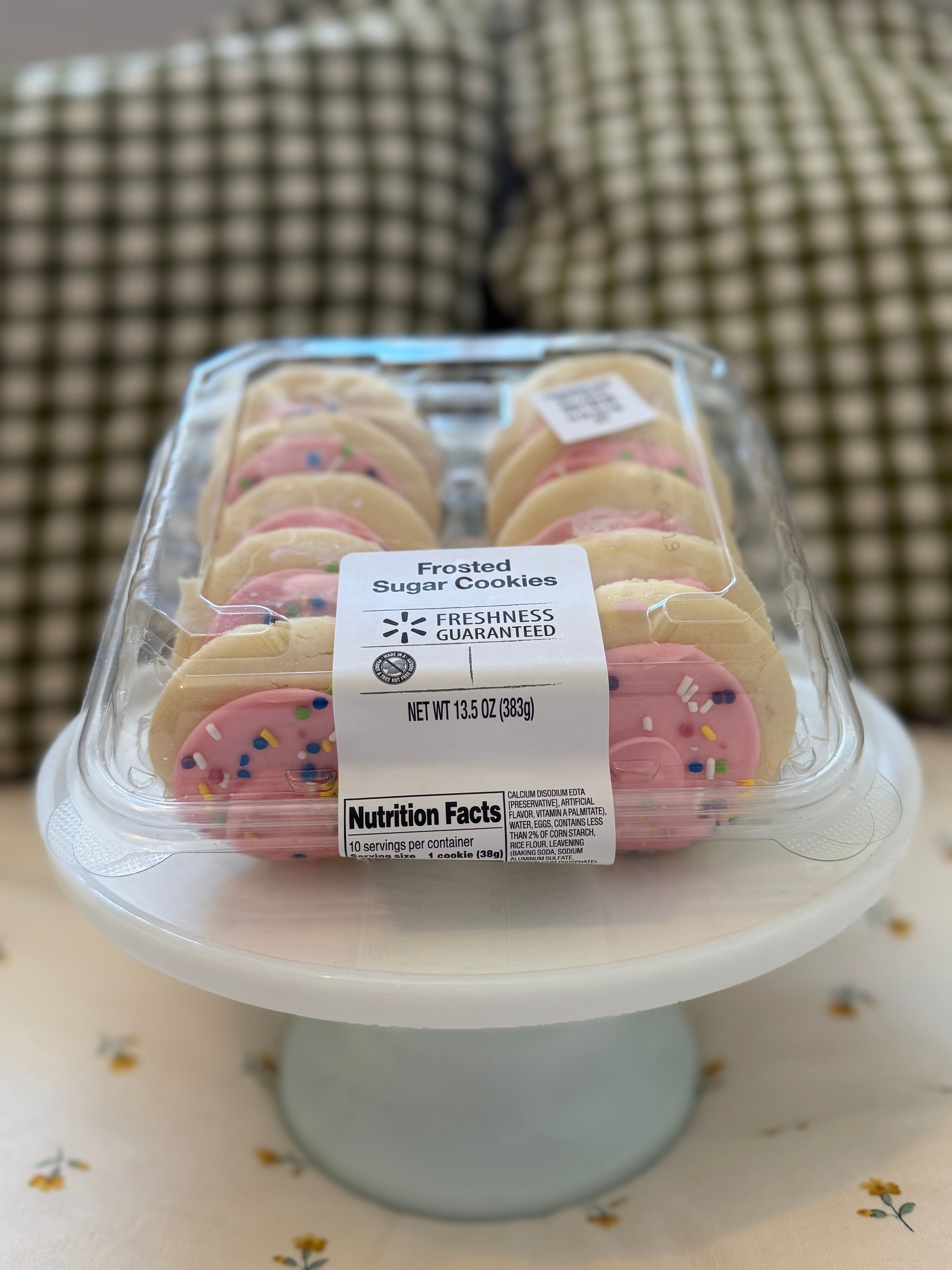 Sugar Cookies Sprinkled Pink Frosting