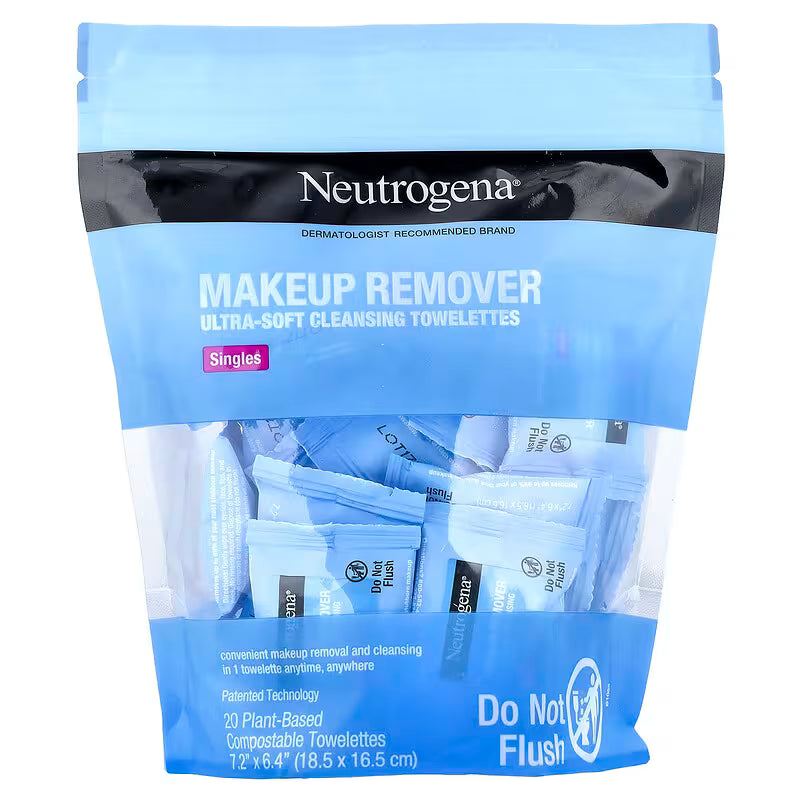 Neutrogena Makeup Remove Face Wipes Individual 20pcs