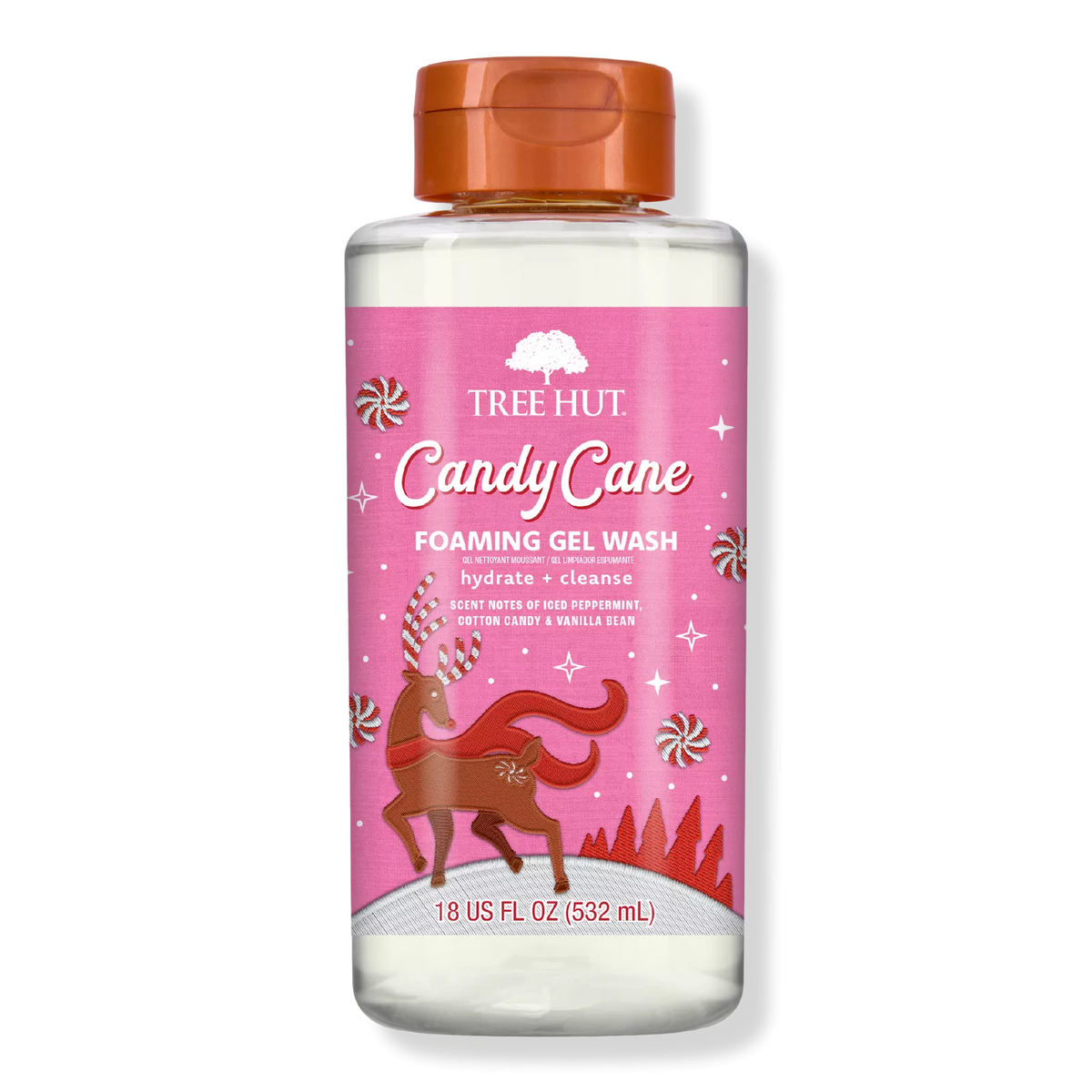Tree Hut Foaming Gel Wash Candy Cane Seasonal 532ml PRE ORDER