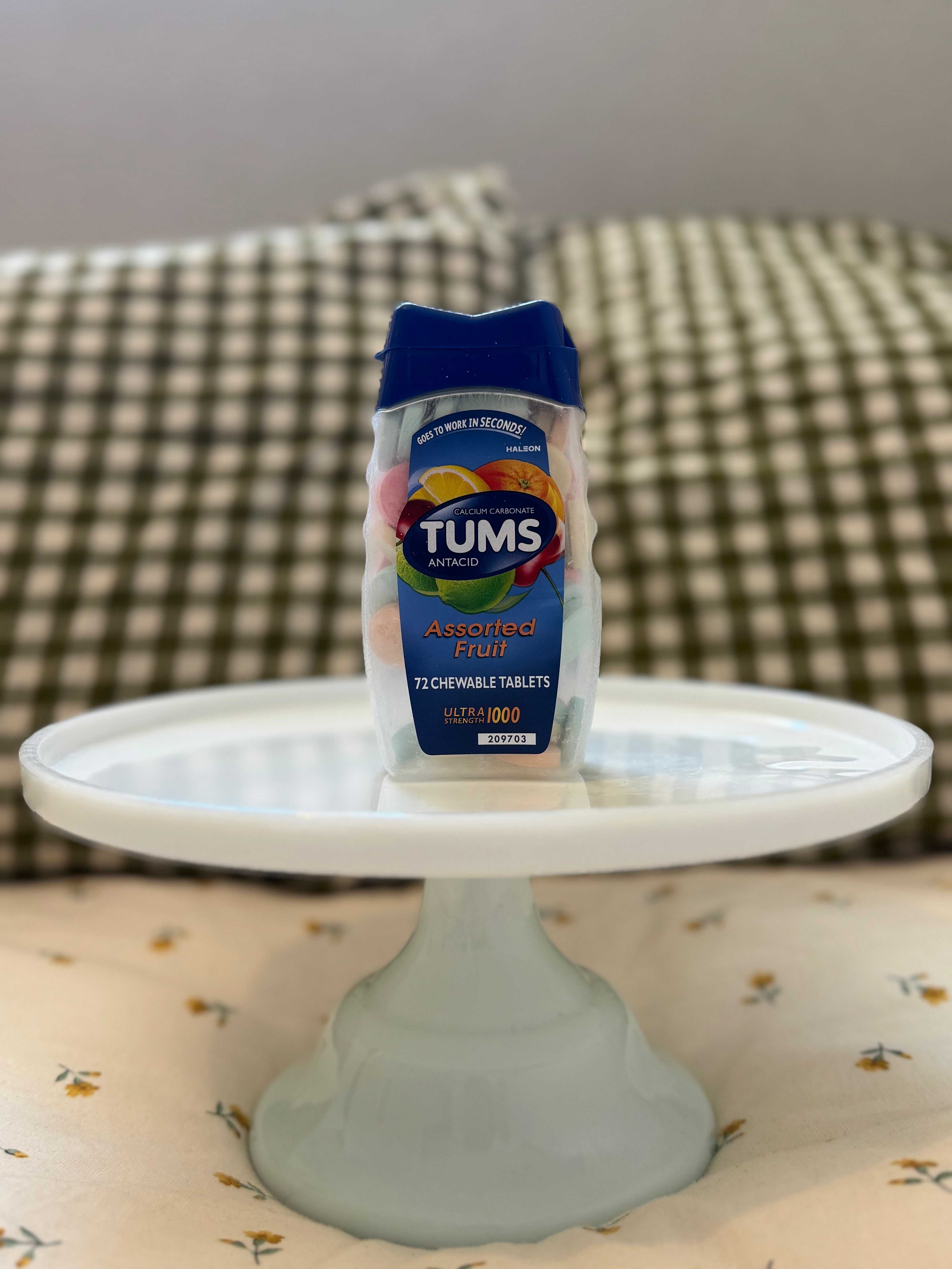 Tums Assorted Fruit 72 Chewable Tablets Ultra Strength 1000