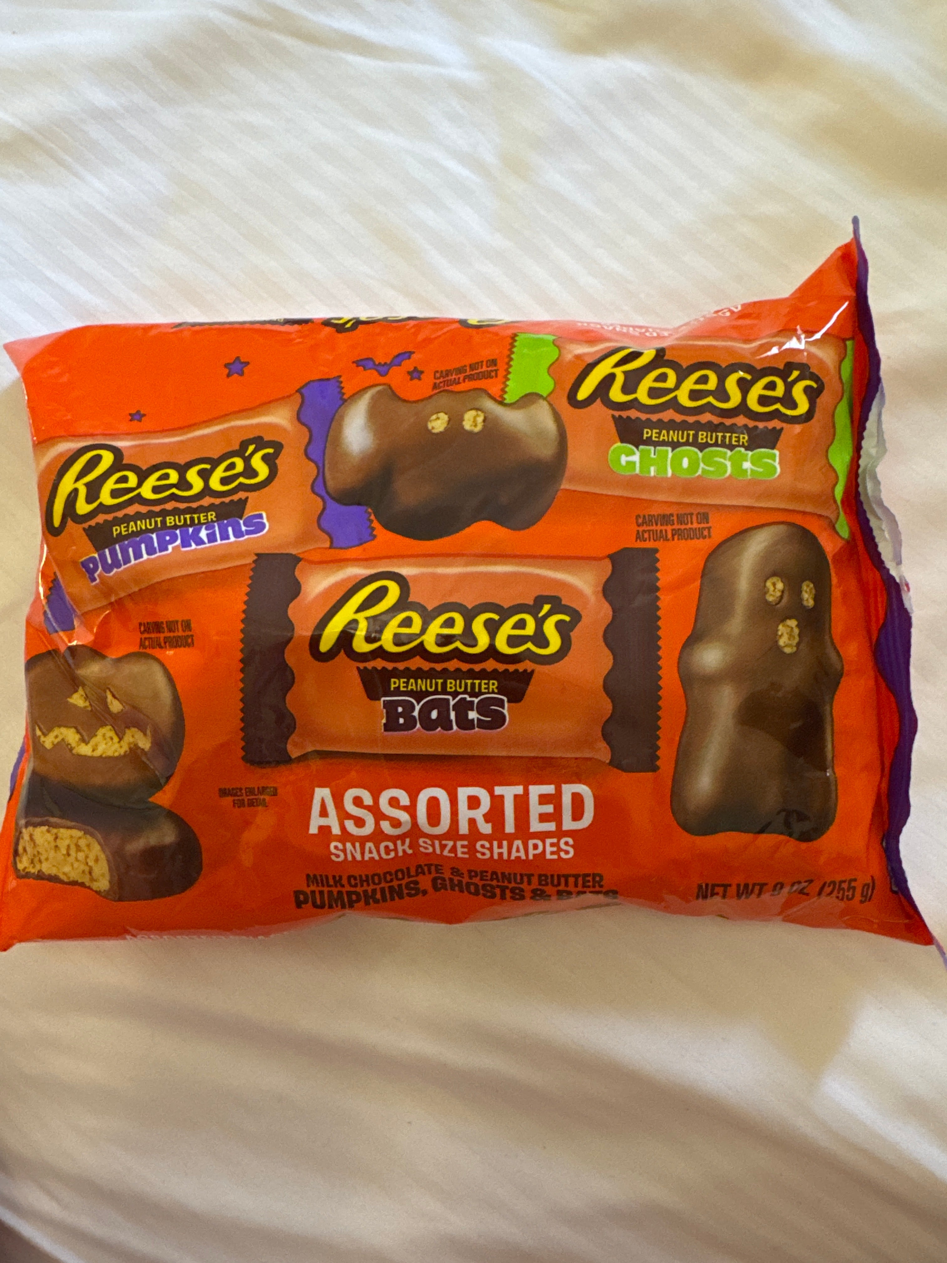Reese’s Assorted Snack Shapes (Ghosts, Bats, Pumpkins) 255g