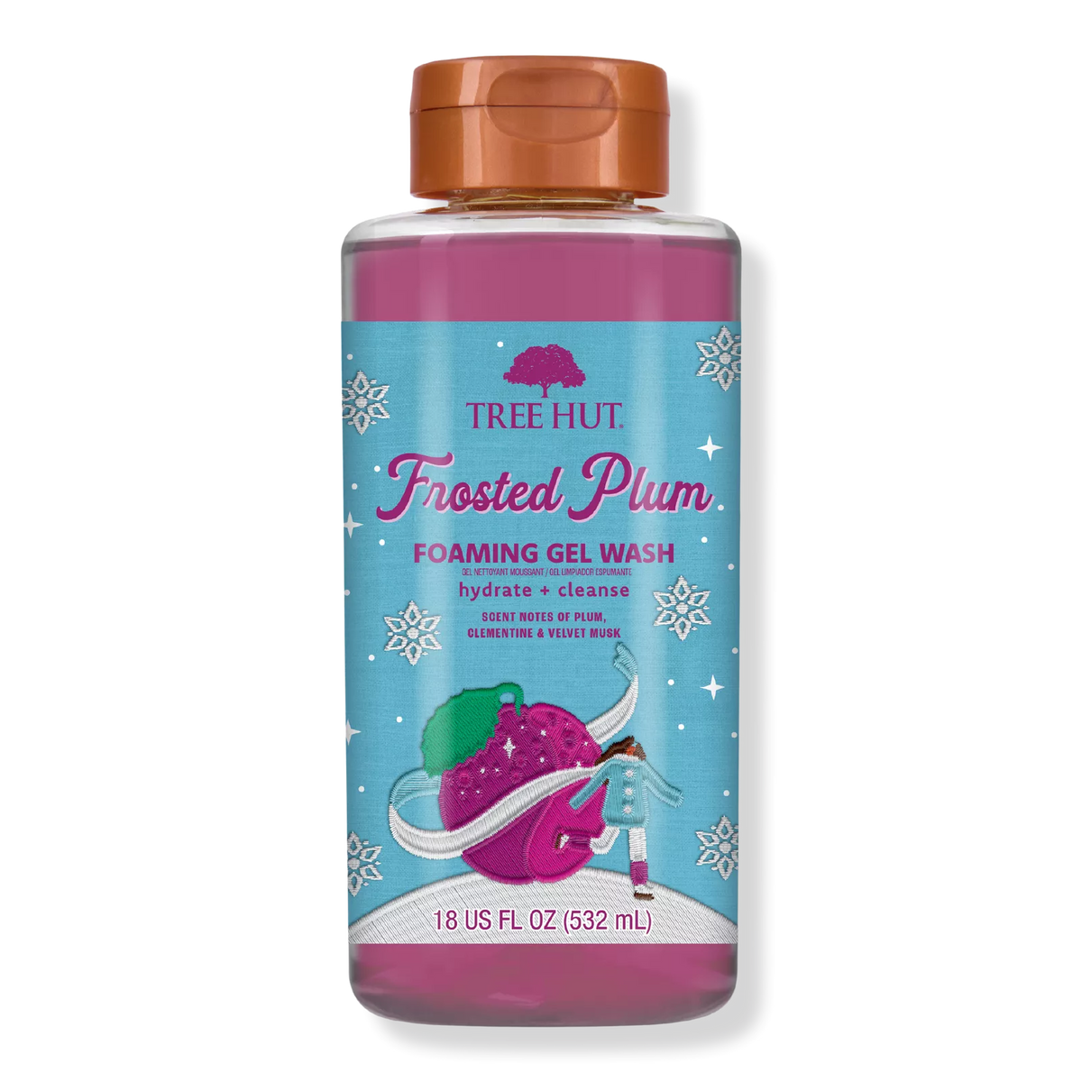 Tree Hut Body Foaming Gel Wash Frosted Plum Seasonal 532ml PREORDER
